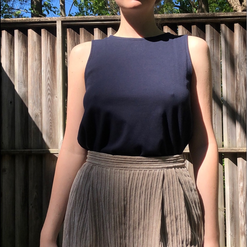 Navy J Crew Tank Top